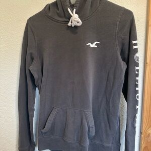 Hollister Charcoal Hoodie with Logo